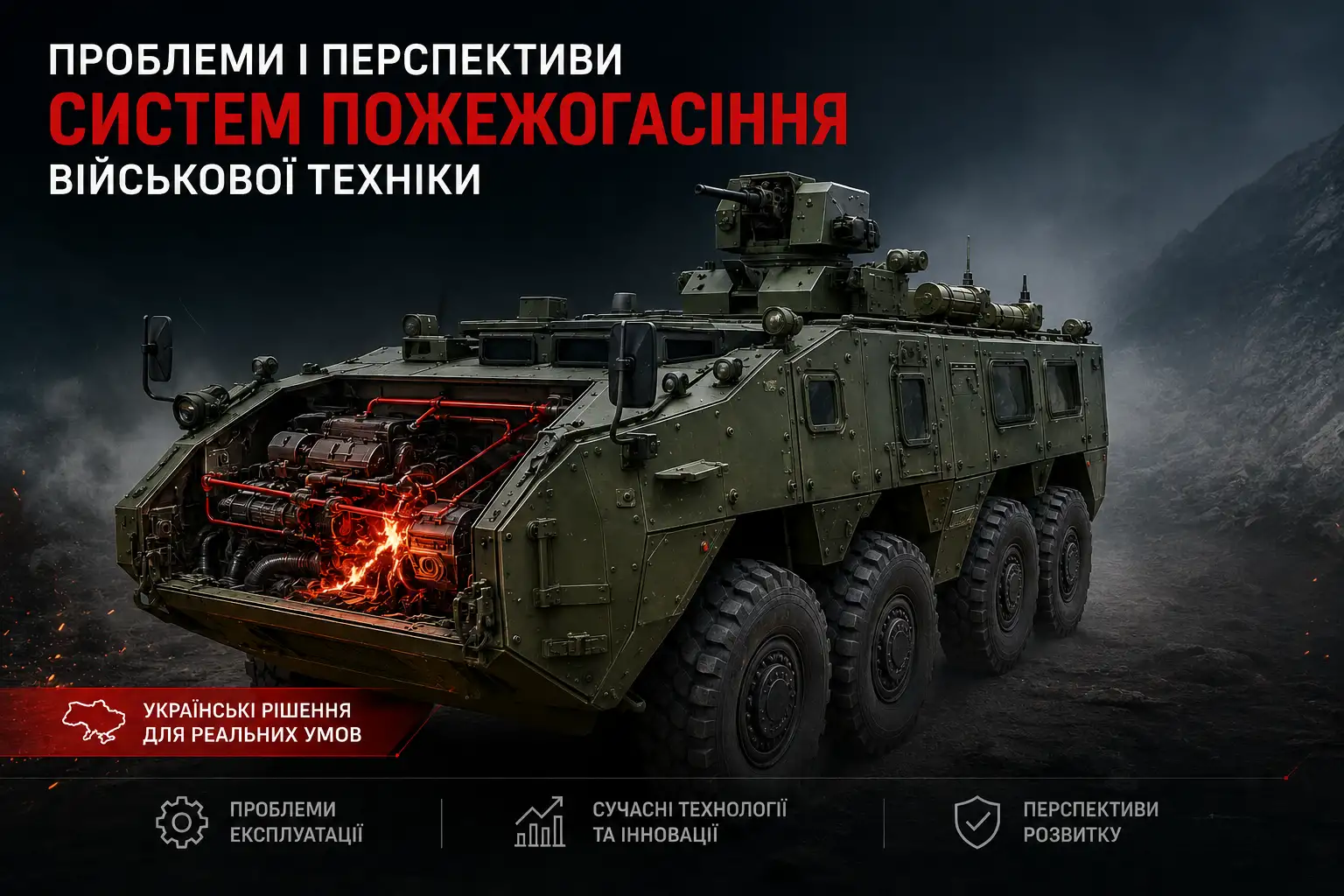 Проблеми і перспективи систем пожежогасіння військової техніки